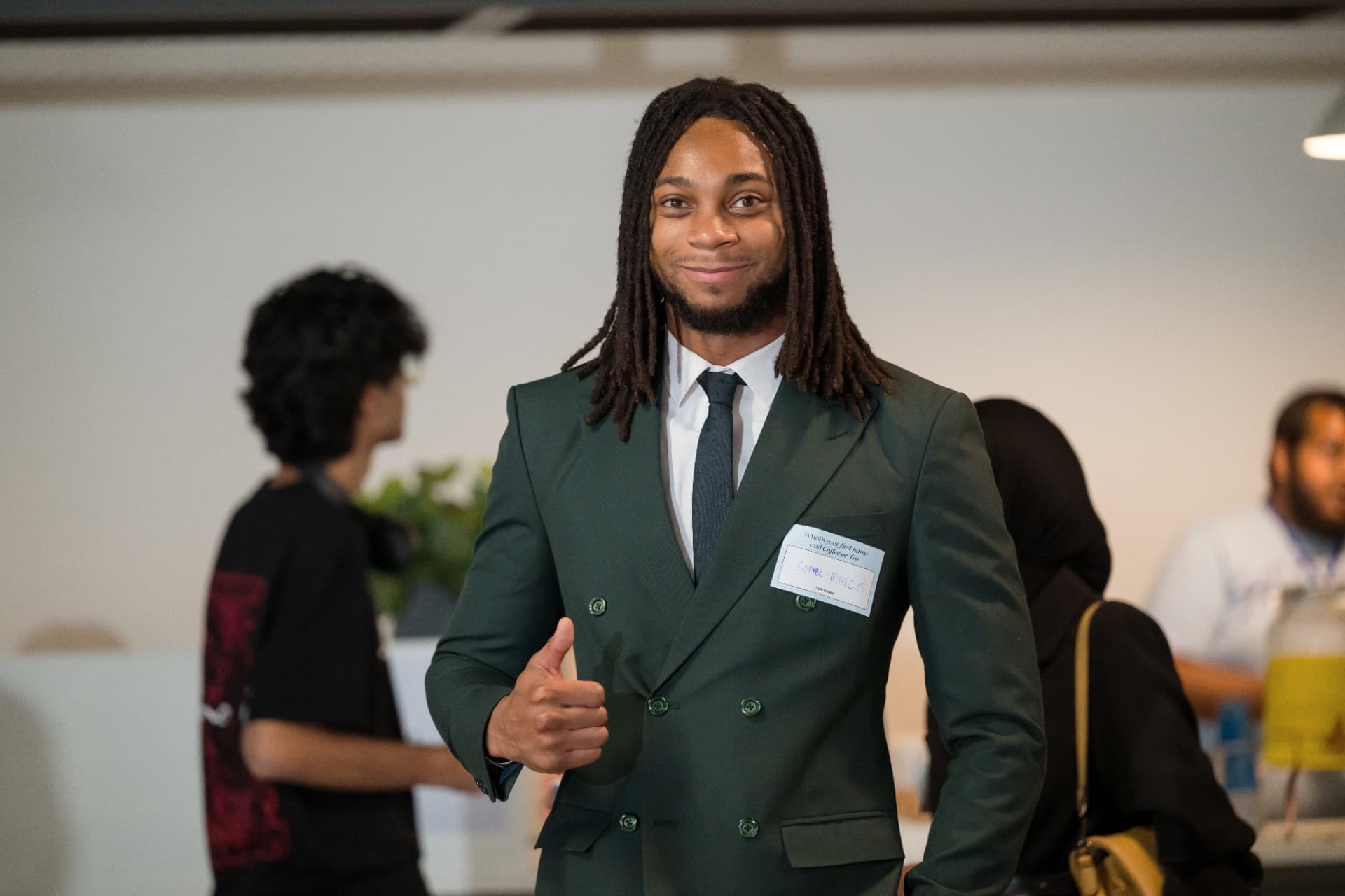 A smiling attendee at TechFest 2025