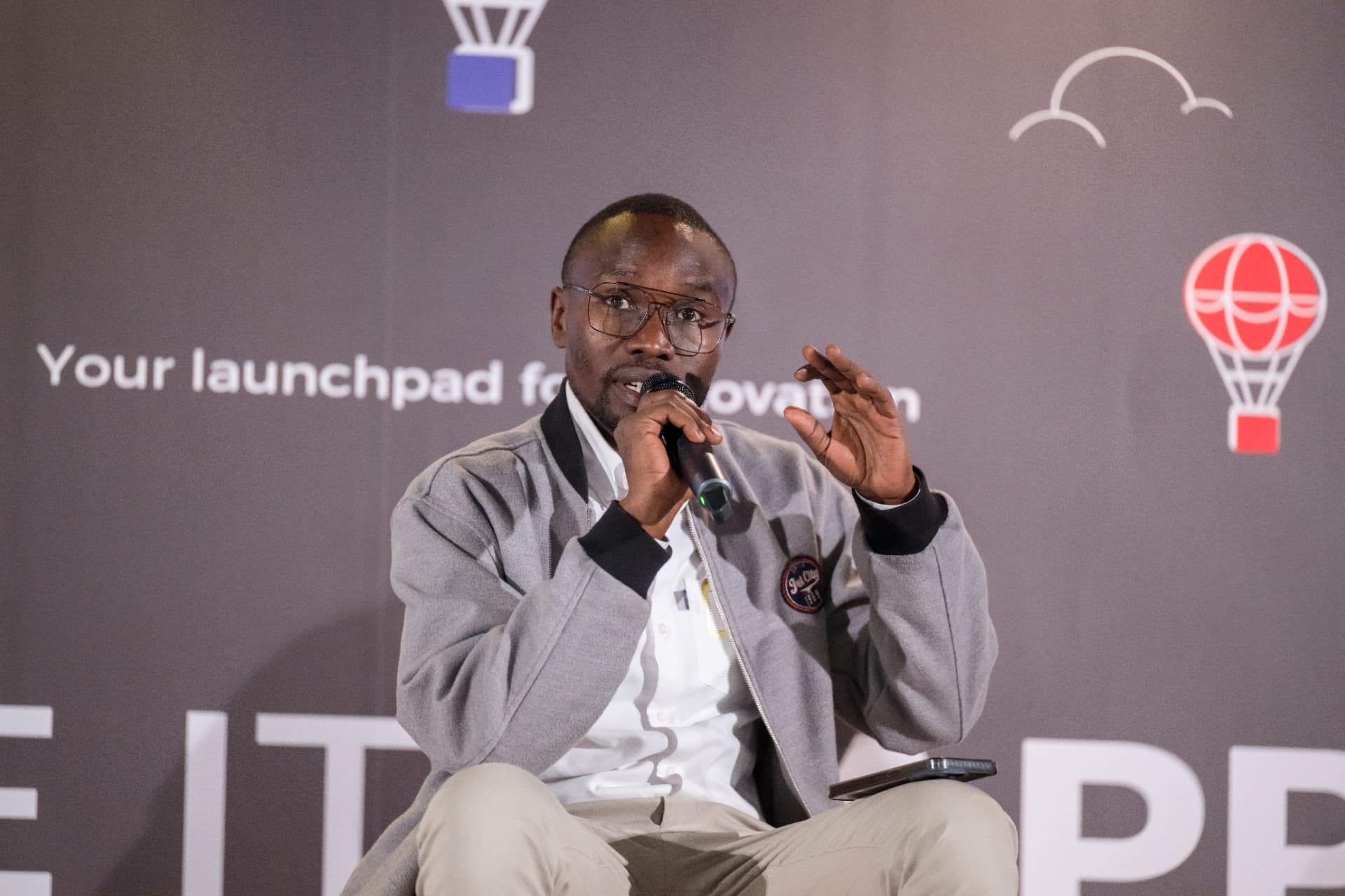 A speaker addressing the TechFest 2025 audience